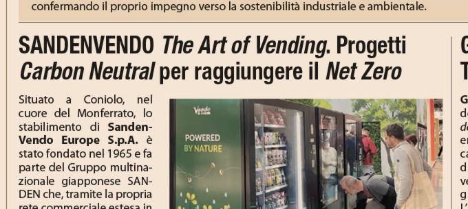 SandenVendo su Il Sole 24 Ore: cultura d'impresa e territorio